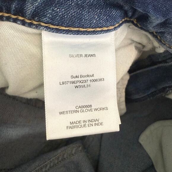 Silver Jeans Suki Bootcut‎ Jeans Women's 31x31 - Picture 6 of 11